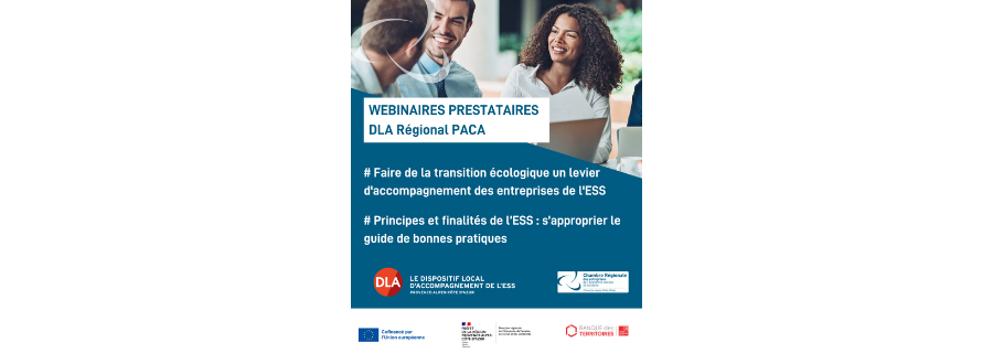 Le DLA Régional PACA organise un cycle de webinaires pour les prestataires DLA