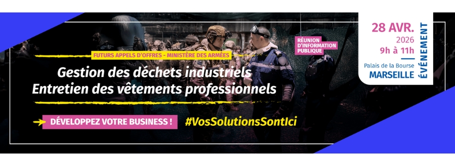 Réunion d'Information Publique | Le ministère des Armées et des Anciens combattants ouvre ses futurs marchés aux entreprises